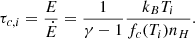 $$ \begin{aligned} \tau _{c,i} = \frac{E}{\dot{E}}=\frac{1}{\gamma -1} \frac{k_B T_i}{f_c(T_i) n_{H}}. \end{aligned} $$