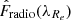 $ \hat{F}_{\mathrm{radio}}(\lambda_{R_e}) $