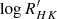$ \log R^\prime_{HK} $