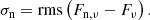 $$ \begin{aligned} \sigma _{\rm n} = \mathrm{rms} \left(F_{\rm n,\nu } - F_{\nu }\right). \end{aligned} $$