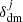 $ \delta_{\mathrm{dm}}^{j} $