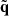 $ \tilde{{\mathbf{q}}} $