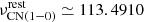$ \nu^{\mathrm{rest}}_{\mathrm{CN(1-0)}}\simeq113.4910 $
