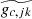 $ \widetilde{g_{c, jk}} $