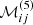 $ \mathcal{M}_{ij}^{(5)} $