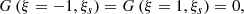 $$ \begin{aligned} G\left(\xi =-1, \xi _s\right)&= G\left(\xi =1, \xi _s\right) = 0, \end{aligned} $$