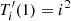 $ T^\prime_i(1) = i^2 $