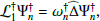 $$ \begin{aligned} \mathcal{L} _1^\dagger \Psi _n^\dagger = \omega _n^\dagger \widehat{\Delta } \Psi _n^\dagger , \end{aligned} $$