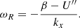 $$ \begin{aligned} \omega _R = -\dfrac{\beta - U^{\prime \prime }}{k_x}. \end{aligned} $$