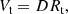 $$ \begin{aligned} V_{\text{t}} = D R_{\text{t}}, \end{aligned} $$