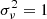 $ \sigma_\nu^2 =1 $
