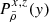 $ P^{x,z}_{\tilde{\rho}}(y) $