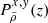 $ P^{x,y}_{\tilde{\rho}}(z) $