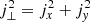 $ j_\perp^{2}=j_x^{2}+j_{\mathit{y}}^{2} $