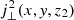 $ j_\perp^2(x,{\it y},z_2) $