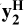 ${\bf{y}}_{\bf{2}}^{\bf{H}}$