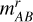 $m_{AB}^r$