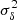 $ \sigma_\delta^2 $