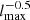 $ l_{\mathrm{max}}^{-0.5} $