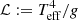 $ \mathcal{L} := T_{\rm eff}^4/g $