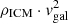 $ \rho_{\rm ICM} \cdot {\it v}_{\rm gal}^2 $
