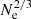 $ N_{\mathrm{e}}^{2/3} $