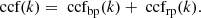 $$ \begin{aligned} {\text{ ccf}}(k) = {\text{ ccf}}_{\rm bp}(k) + {\text{ ccf}}_{\rm rp}(k). \end{aligned} $$