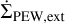 $ {{{{\rm{\dot \Sigma }}}_{{\rm{PEW,ext}}}}} $