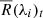 $ \overline{R}(\lambda_i)_t $