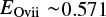 ${E_{{{\rm{O}}_{{\rm{vii}}}}}} \sim 0.571$