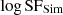 $ \rm \log SF_{Sim} $
