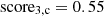 $ \rm score_{3,c}=0.55 $