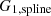 $ G_{1,\rm spline} $
