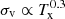 $ \sigma_{\mathrm{v}}\propto T_{\mathrm{x}}^{0.3} $