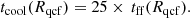 $$ \begin{aligned} t_{\rm cool}(R_{\rm qcf}) = 25\times \,t_{\rm ff}(R_{\rm qcf}). \end{aligned} $$
