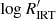 $ \log R^\prime_{\rm IRT} $