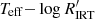 $ T_{\rm eff}{-}\log R^\prime_{\rm IRT} $