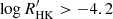 $ \log R^\prime_{\rm HK} > -4.2 $