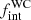 $ f_{\mathrm{int}}^{\mathrm{WC}} $