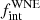$ f_{\mathrm{int}}^{\mathrm{WNE}} $