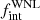 $ f_{\mathrm{int}}^{\mathrm{WNL}} $