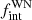 $ f_{\mathrm{int}}^{\mathrm{WN}} $