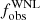 $ f_{\mathrm{obs}}^{\mathrm{WNL}} $