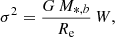 $$ \begin{aligned} \sigma ^{2}= {G\,M_{*,b}\over R_{\rm e}}\, W ,\end{aligned} $$