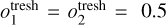 $o_1^{{\rm{tresh}}} = o_2^{{\rm{tresh}}} = 0.5$