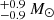 $ \substack{+0.9 \\ -0.9}~{M}_{\odot} $