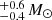 $ \substack{+0.6 \\ -0.4}\,M_{\odot} $
