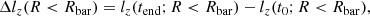$$ \begin{aligned} \Delta l_z (R < R_{\rm bar}) = l_z (t_{\rm end}; R < R_{\rm bar}) - l_z(t_0; R < R_{\rm bar}), \end{aligned} $$