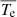 $ \overline{T_{\mathrm{e}}} $