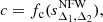 $$ \begin{aligned} c = f_\text{c}(s^\mathrm{NFW}_{\Delta _1, \Delta _2}) ,\end{aligned} $$
